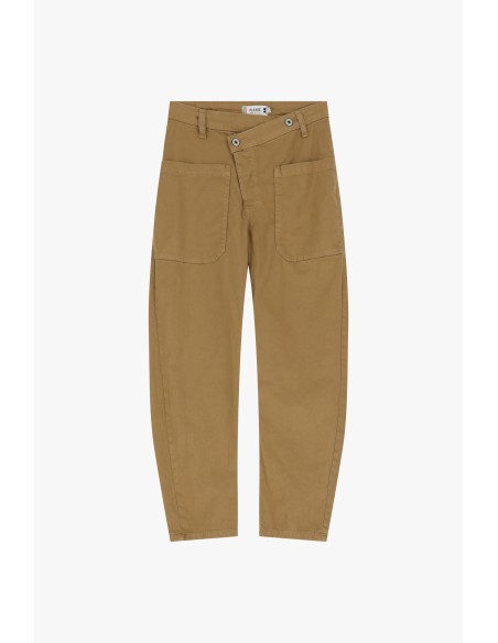 Please jean Camel Forme Baggy à boutonnage décalé