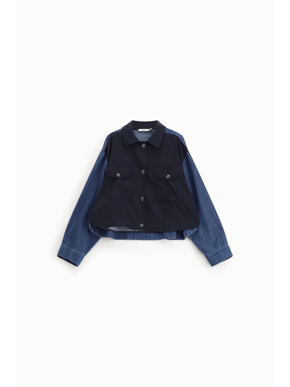 Please Femme veste jean bimatière