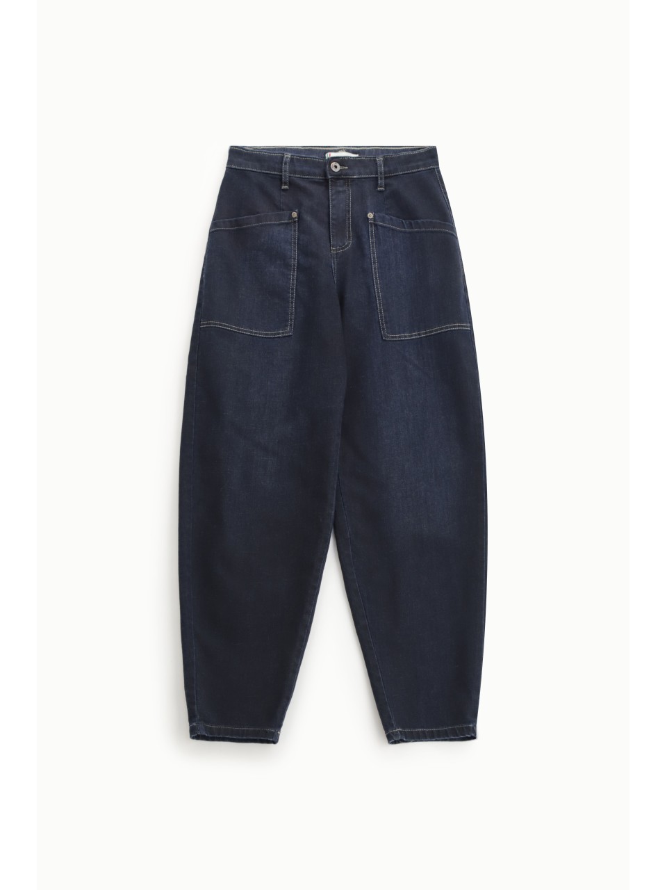 Jean Please forme balloon en denim brut