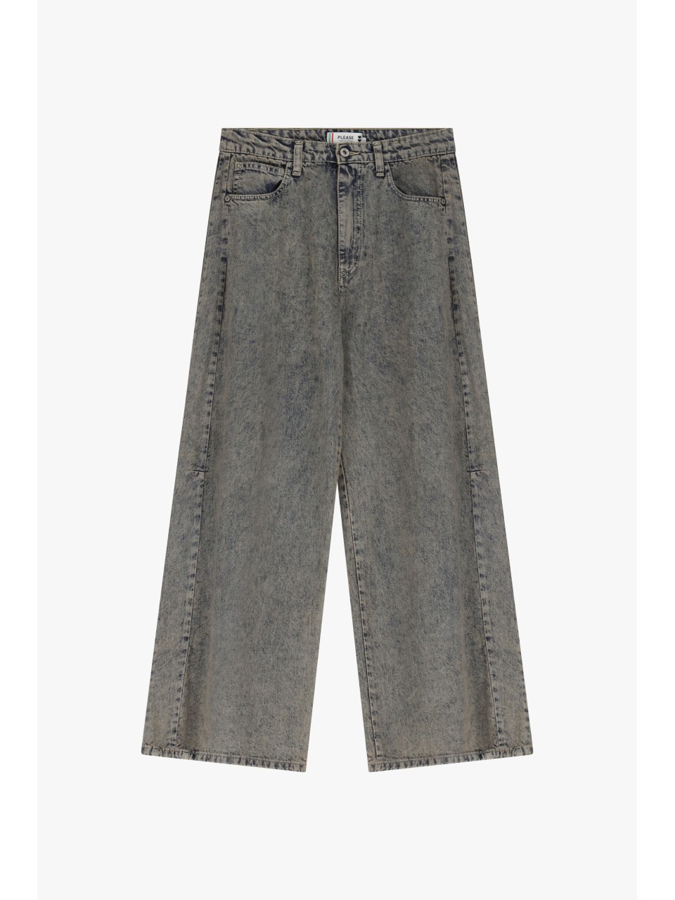 copy of Jean Please wide leg en denim oxydé