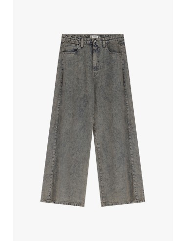 Jean Please wide leg en denim Neige