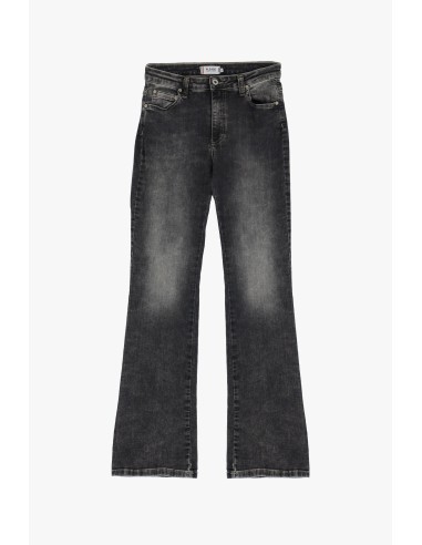 Jean Please coupe Bootcut en denim noir delavé