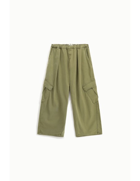 Please Pantalon Maxi baggy coloris kaki