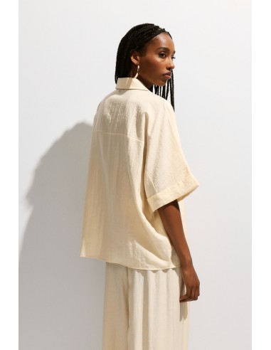 Please Polo en crepe coloris Jaune