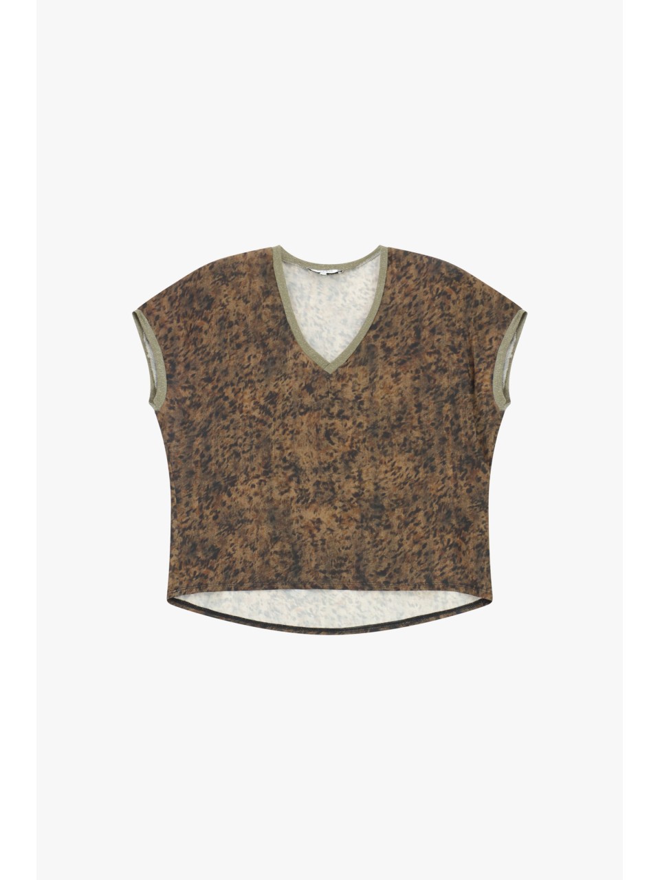 Please Femme tshirt imprimé ton Chocolat