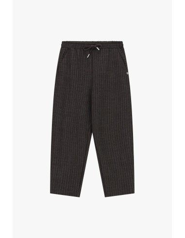 Please Pantalon Balloon chocolat a rayures