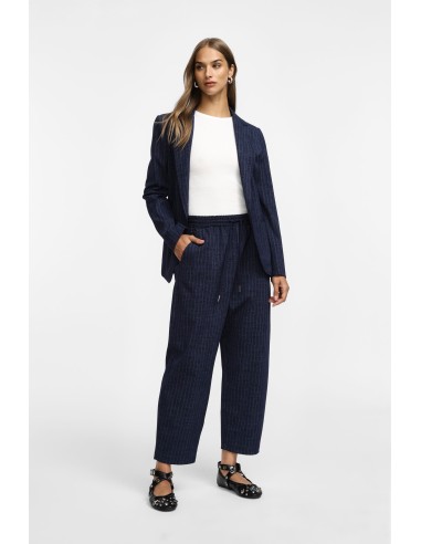 Please Pantalon Balloon Kaki a rayures