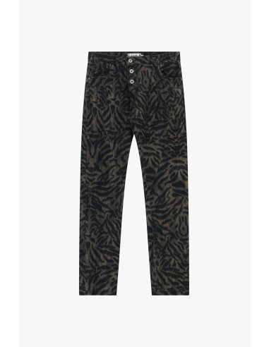 copy of Please Femme pantalon coupe boyfriend  modele P78 en coton élasthanne imprimé