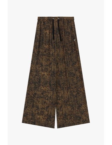 copy of Please Pantalon Large Beige forme Palazzo à motif tropical