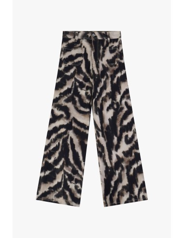 copy of Please Jean forme flare à poches plaquées motif leopard