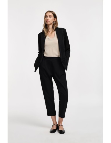 Please Femme pantalon fluide coloris Noir