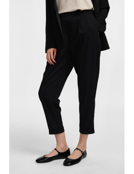 Please Femme pantalon fluide coloris Noir
