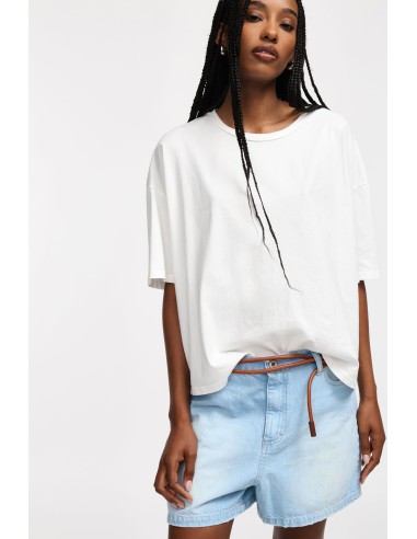 Please Femme t-shirt oversize coloris Ecru