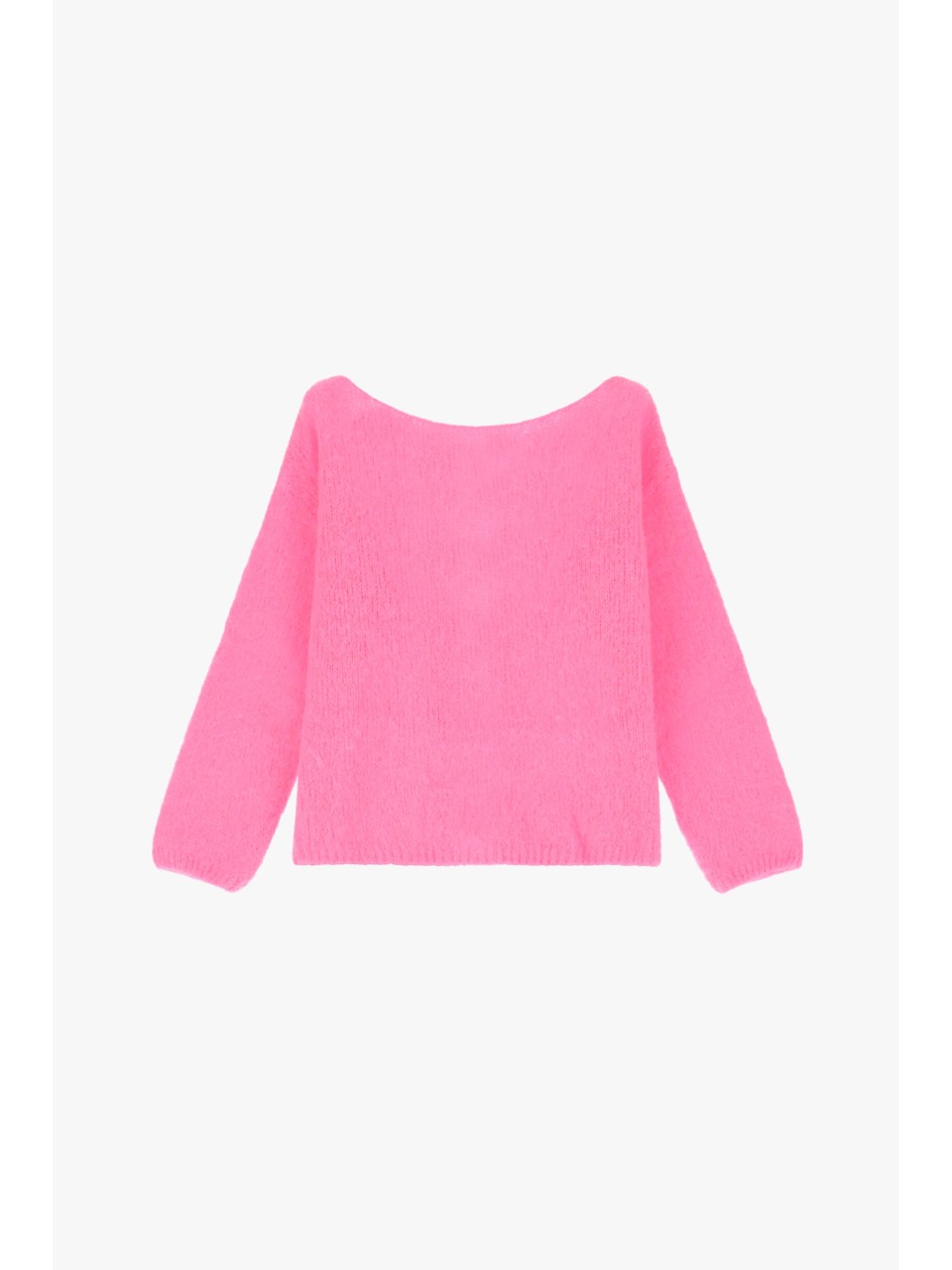 Please cardigan Rose Fuschia en alpaga melangé avec...
