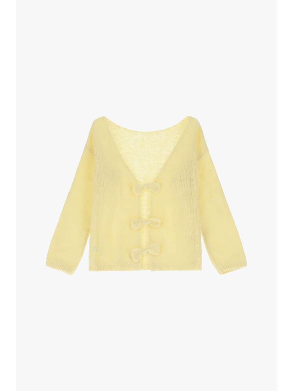 copy of Please cardigan Beige en alpaga melangé avec... 2