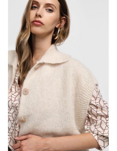 copy of Please Femme gilet court boutonné en...