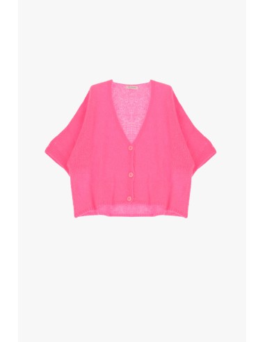 copy of Please Femme cardigan oversize en laine vierge et mohair mélangés coloris écru (panna)