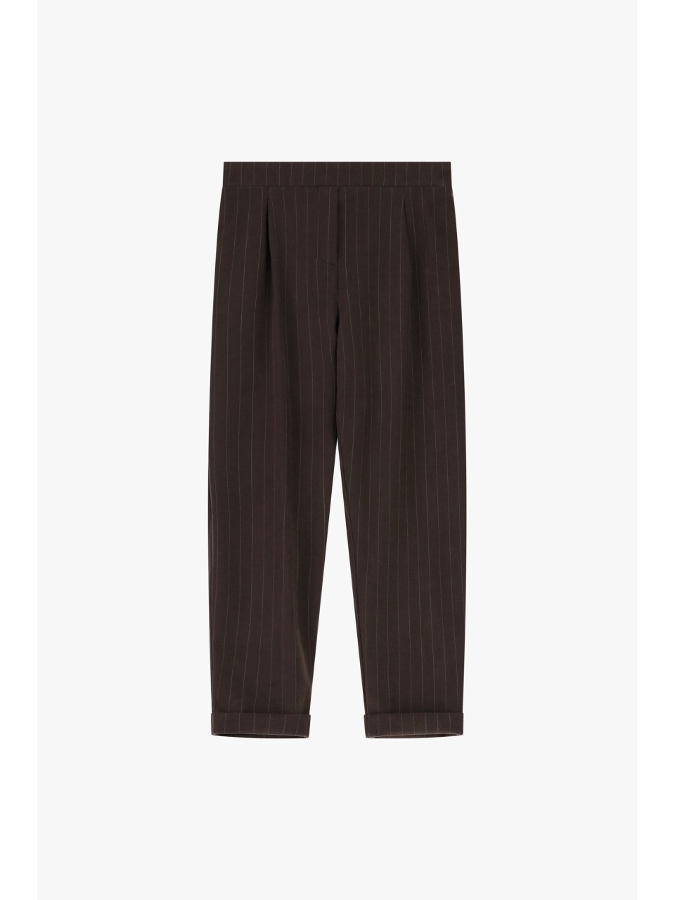 Please pantalon en velours rayé Chocolat