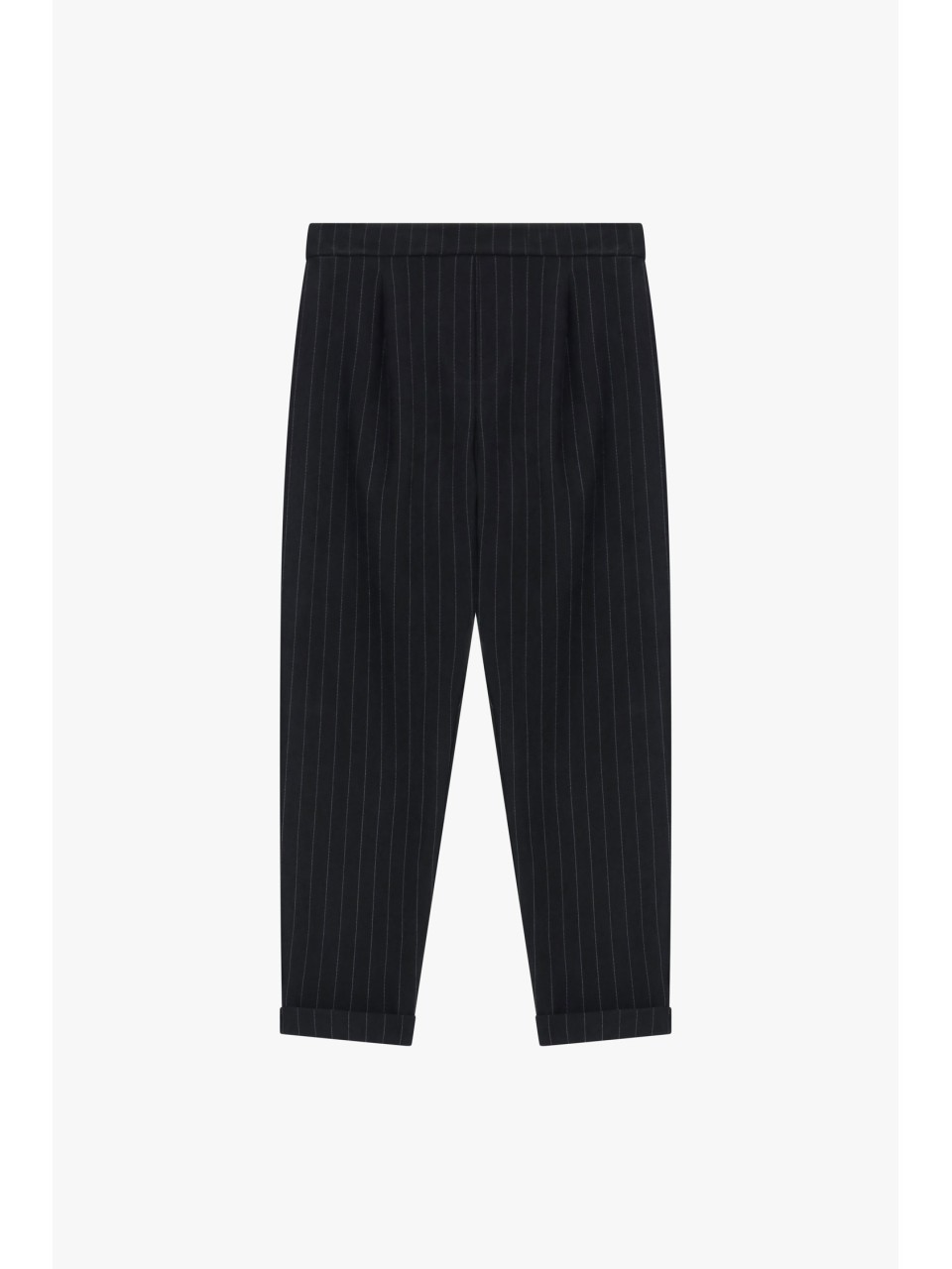 Please pantalon en velours rayé Noir