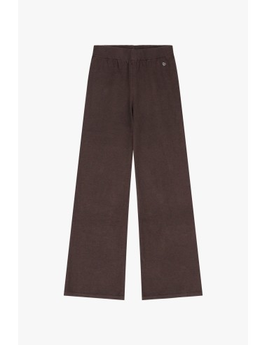 Please pantalon chocolat en maille viscose coordonnable aux pulls