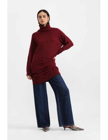 copy of Please Femme robe col roulé en viscose...