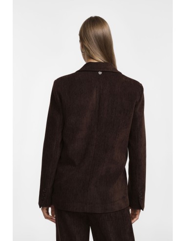 Please Blazer en velours chocolat
