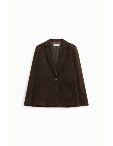 Please gilet en velours chocolat