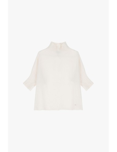 Please pull col roulé à manches courtes coloris...