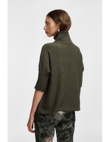 copy of Please pull col roulé à manches courtes