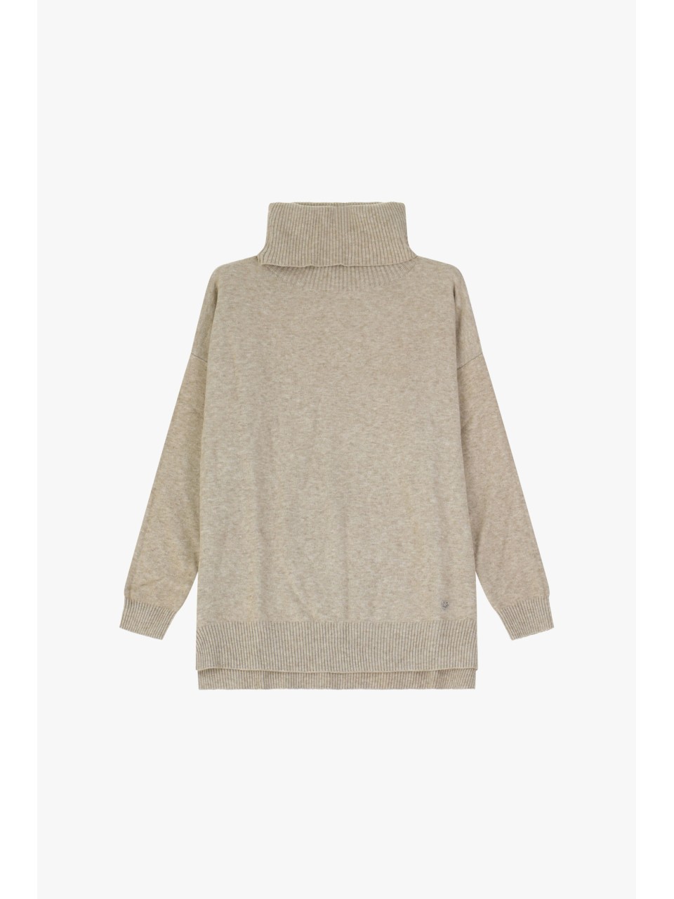 copy of Please Femme pull col roulé en viscose coloris...