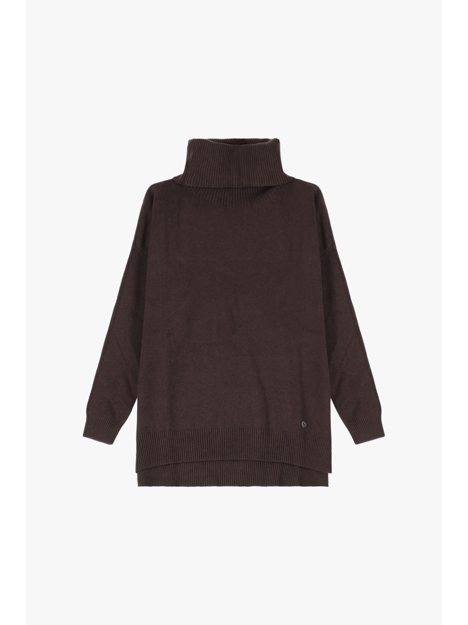 copy of Please Femme pull col roulé en viscose coloris...