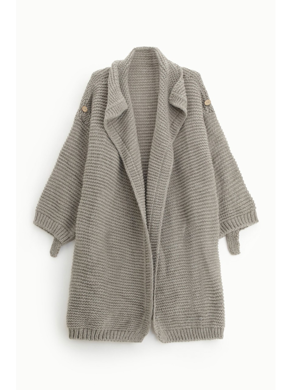 copy of Please Gilet Long en Maille coloris Gris