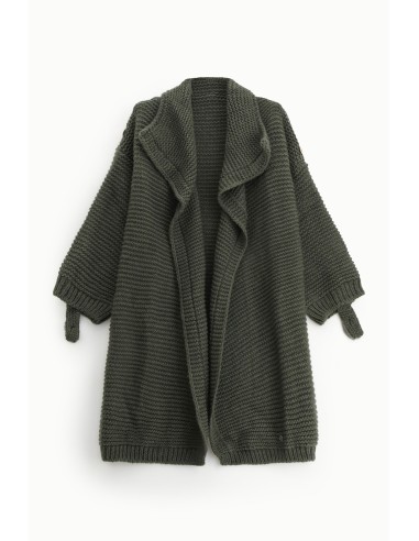 copy of Please Gilet Long en Maille coloris Gris