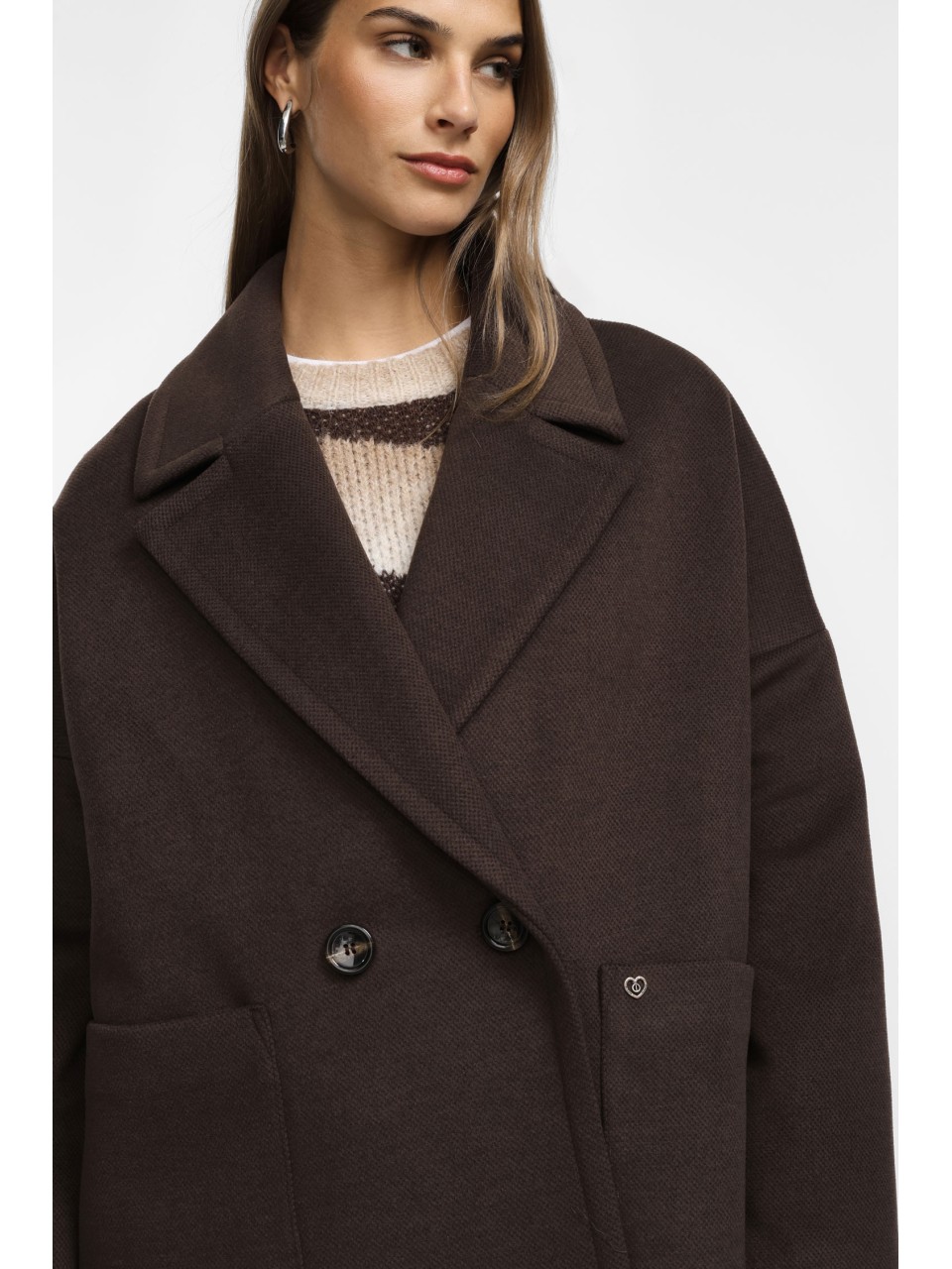 copy of Please Femme, manteau court croisé, oversize, en... 2