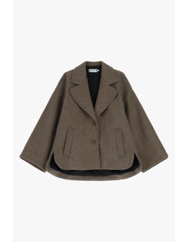 Please Caban court motif chevrons camel