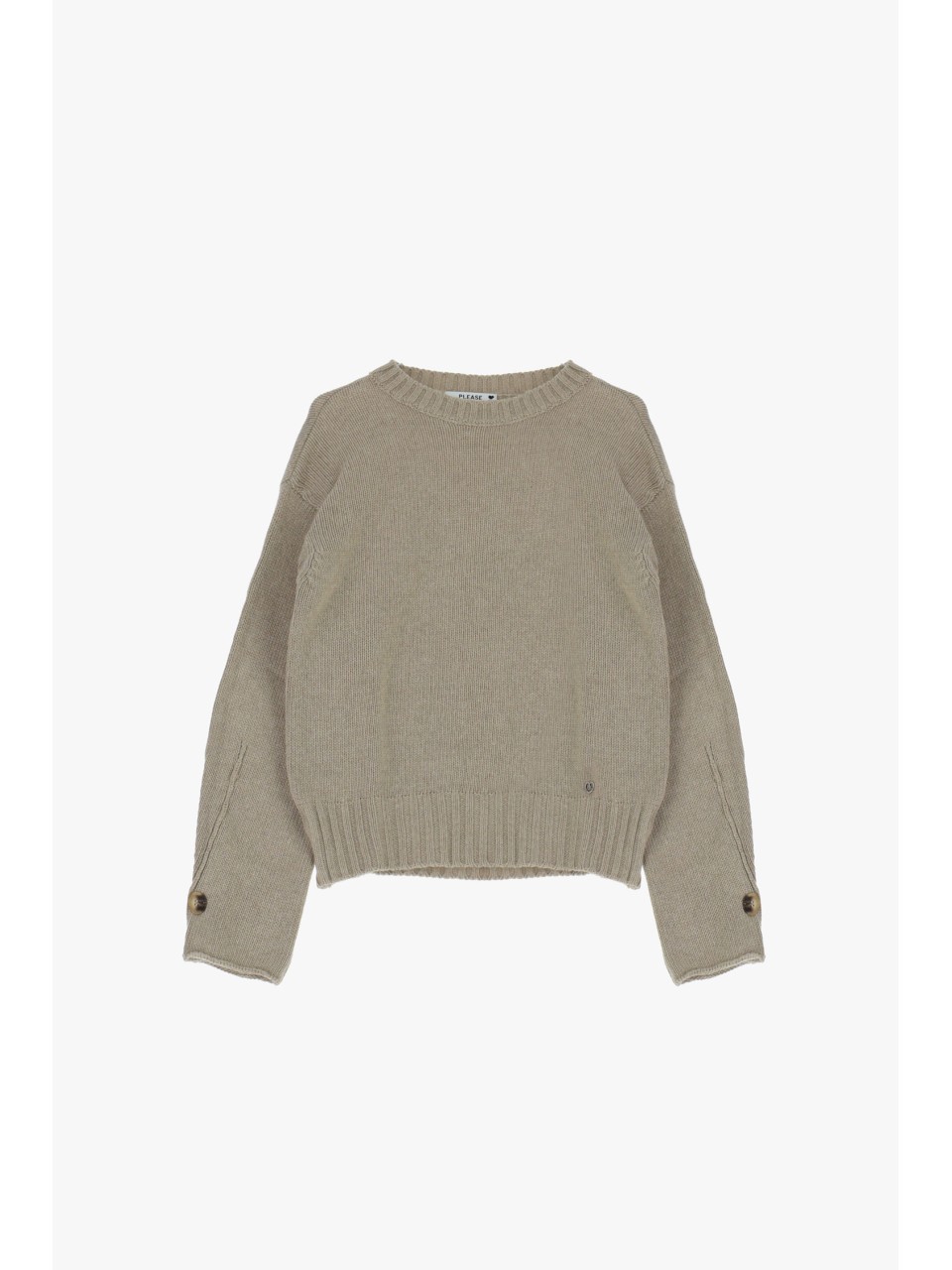 Please Pull à manches longues avec detail aux manches