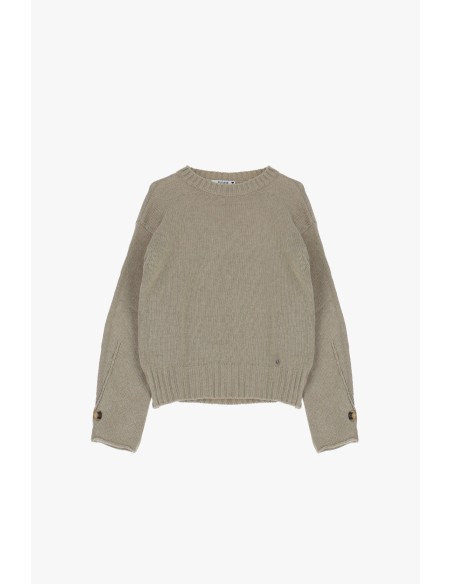 Please Pull à manches longues avec detail aux manches