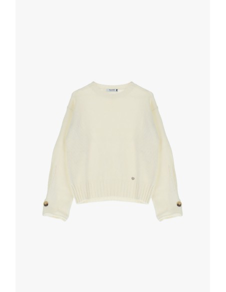 Please Pull à manches longues avec detail aux manches