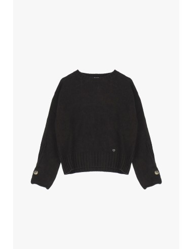 Please Pull à manches longues avec detail aux...