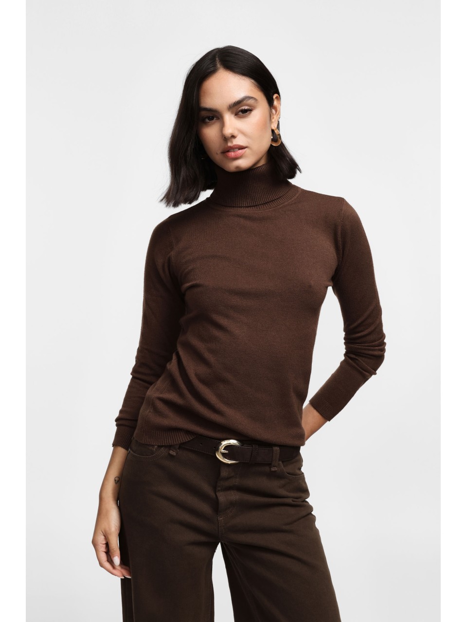 Please pull fin à col roulé, nombreux coloris