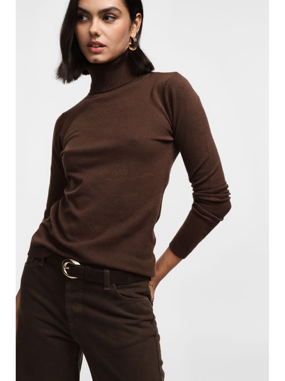 Please pull fin à col roulé, nombreux coloris 2