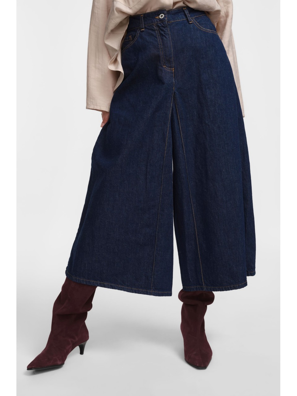 Jupe Culotte Please en Jean Brut 2