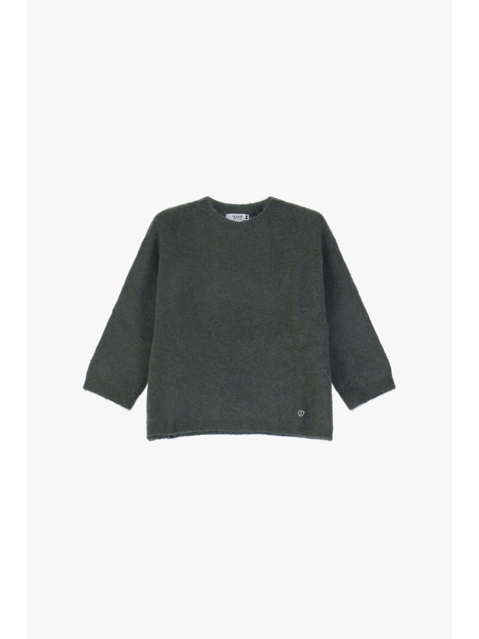 Please pull manches 3/4 coloris militare