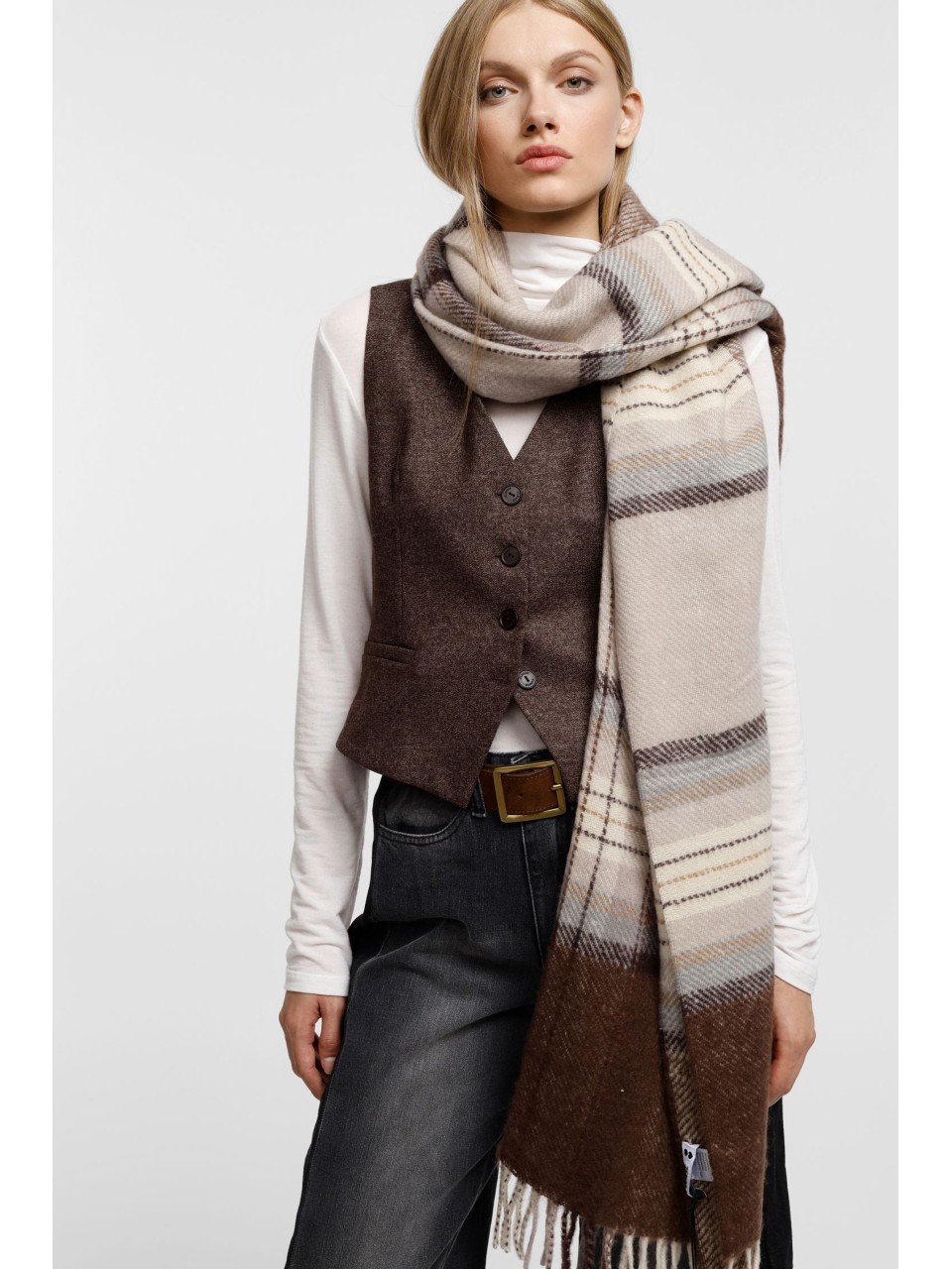 copy of Please Gilet en twedd bordeaux chiné