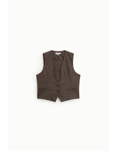 copy of Please Gilet en twedd bordeaux chiné