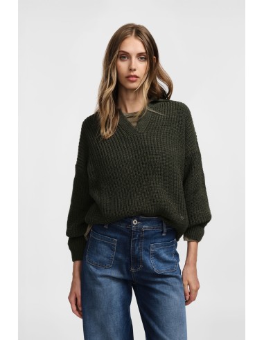 copy of Please Pull en maille ecrue col camioneur