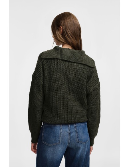 copy of Please Pull en maille ecrue col camioneur