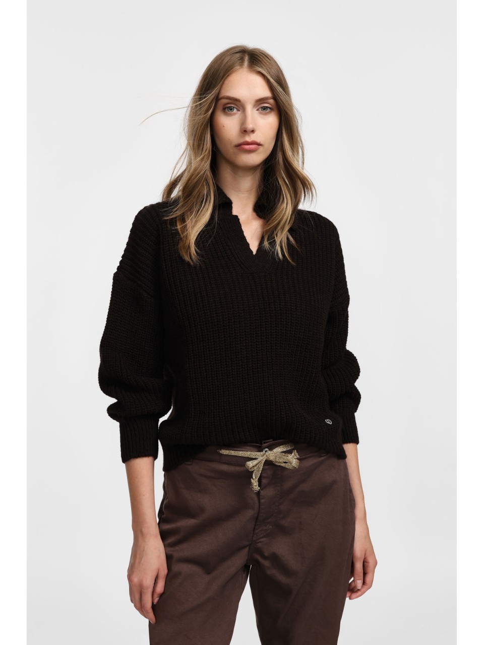 copy of Please Pull en maille ecrue col camioneur 2