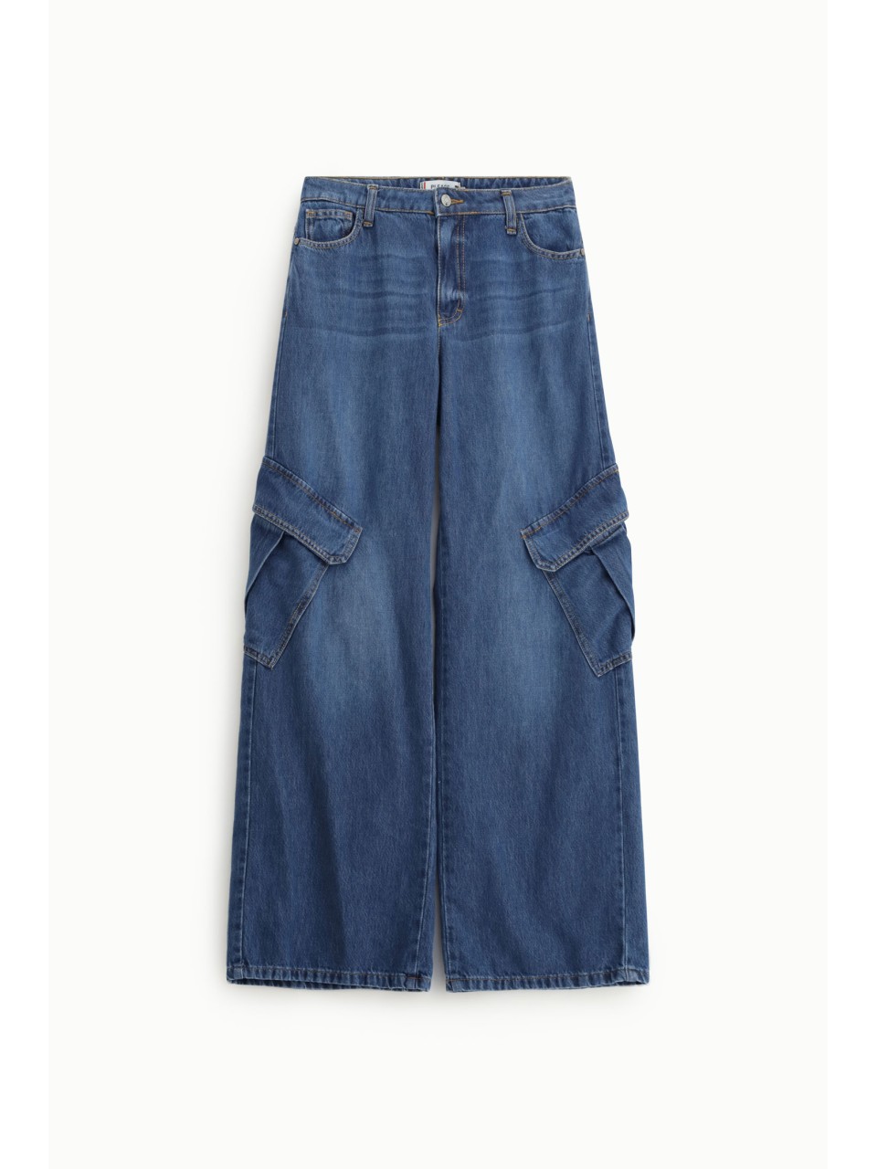 Jean wide leg à grandes poches latérales - Please