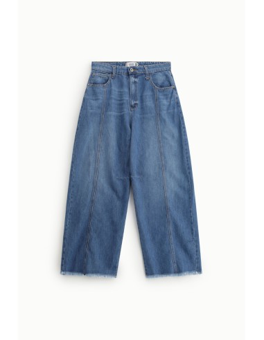 Jean jambe large à coutures apparentes - Please